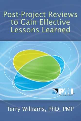 Post-Project Reviews to Gain Effective Lessons Learned 