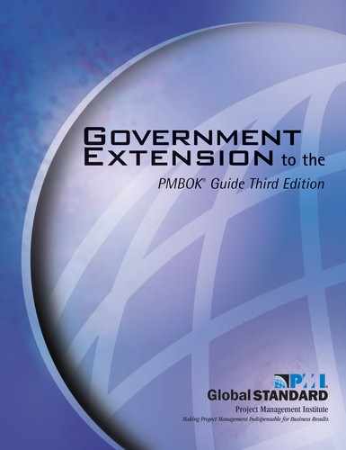 Cover image for Government Extension to the PMBOK® Guide Third Edition