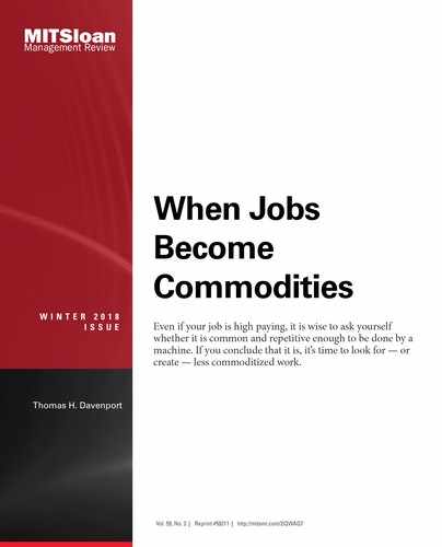 When Jobs Become Commodities by Thomas H Davenport