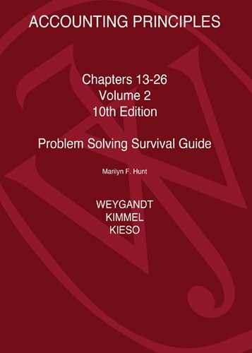 ACCOUNTING PRINCIPLES: Problem Solving Survival Guide, Volume 2: Chapters 13-26, 10th Edition 
