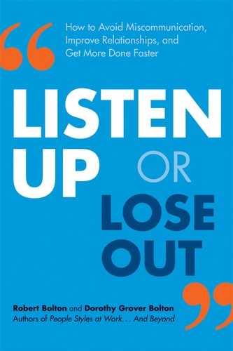 Listen Up or Lose Out by Dorothy Grover Bolton, Robert Bolton