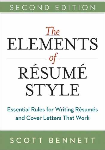 The Elements of Resume Style, 2nd Edition 