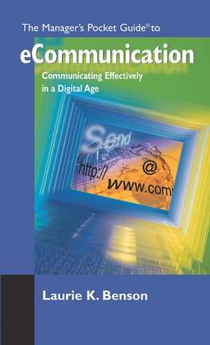 Cover image for The Manager's Pocket Guide to eCommunication: Communicating effectively in a digital age