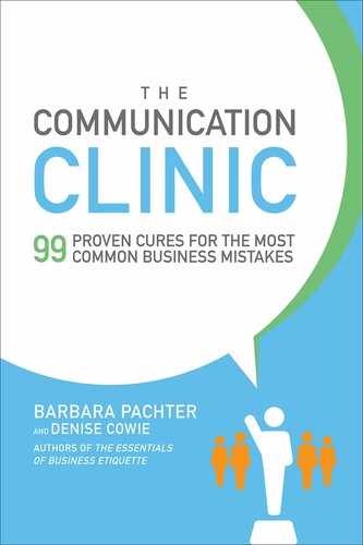 Cover image for The Communication Clinic: 99 Proven Cures for the Most Common Business Mistakes