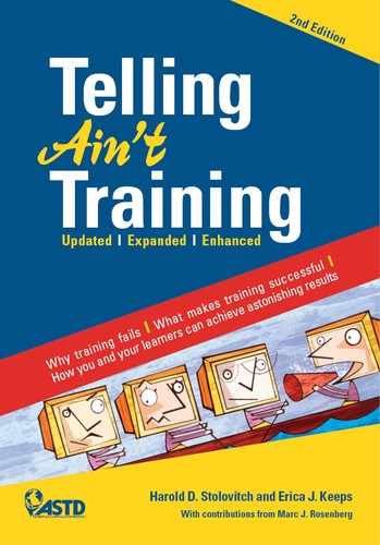 Cover image for Telling Ain't Training