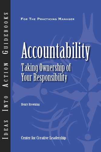 Accountability: Taking Ownership of Your Responsibility 