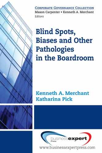 Blind Spots, Biases and Other Pathologies in the Boardroom 