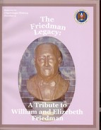 Cover image for The Friedman Legacy: A Tribute to William and Elizebeth Friedman
