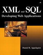 Cover image for XML and SQL: Developing Web Applications