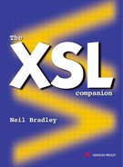 XSL companion, The by Neil Bradley