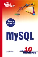 Sams Teach Yourself MySQL 