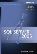Microsoft® SQL Server™ 2005 Administrator's Pocket Consultant 
