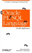 Oracle PL/SQL Language Pocket Reference 