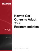 Cover image for How to Get Others to Adopt Your Recommendation