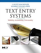 Chapter 4: Evaluation of Text Entry Techniques