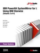 Cover image for IBM PowerHA SystemMirror for i: Using IBM Storwize (Volume 3 of 4)
