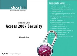 Using a Database Password to Encrypt an Office Access 2007 Database