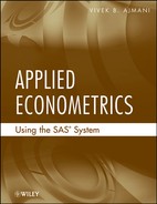 Cover image for Applied Econometrics Using the SAS® System