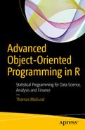 Cover image for Advanced Object-Oriented Programming in R: Statistical Programming for Data Science, Analysis and Finance