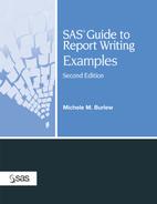 SAS® Guide to Report Writing: Examples, Second Edition 
