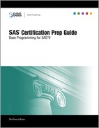 SAS® Certification Prep Guide: Base Programming for SAS®9 