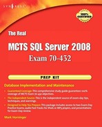 The Real MCTS SQL Server 2008 Exam 70-432 Prep Kit 