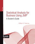Statistical Analysis for Business Using JMP(R): A Student's Guide 
