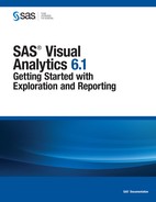 Cover image for SAS Visual Analytics 6.1: Getting Started with Exploration and Reporting