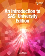 Cover image for An Introduction to SAS University Edition