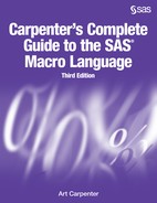 Carpenter's Complete Guide to the SAS Macro Language, Third Edition, 3rd Edition 