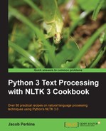 Cover image for Python 3 Text Processing with NLTK 3 Cookbook
