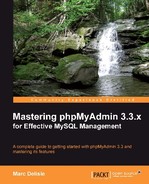 Mastering phpMyAdmin 3.3.x for Effective MySQL Management 