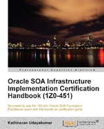 Cover image for Oracle SOA Infrastructure Implementation Certification Handbook (1Z0-451)