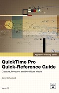 Apple Pro Training Series QuickTime Pro Quick-Reference Guide 