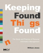 Cover image for Keeping Found Things Found: The Study and Practice of Personal Information Management