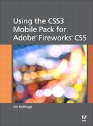 Using the CSS3 Mobile Pack for Adobe® Fireworks® CS5 