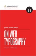 On Web Typography 