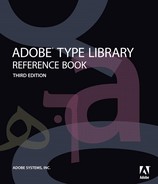 Adobe Type Library Reference Book, Third Edition 