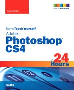 Cover image for Sams Teach Yourself Adobe Photoshop CS4 in 24 Hours