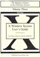 X Window System User's Guide, Vol 3 (The Definitive Guides to the X Window System) by Tim O'Reilly, Valerie Quercia