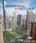 Cover image for Rendering in SketchUp: From Modeling to Presentation for Architecture, Landscape Architecture and Interior Design