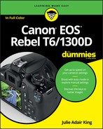 Canon EOS Rebel T6/1300D For Dummies by Julie Adair King