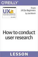How to conduct user research 
