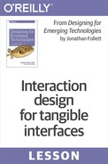 Interaction design for tangible interfaces 