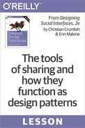 The tools of sharing and how they function as design patterns 