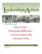 Leadership in Action: Face to Face - Embracing Difference - A Conversation with Johnnetta Cole 
