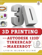 Cover image for 3D Printing with Autodesk 123D, Tinkercad, and MakerBot