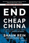 Cover image for The End of Cheap China, Revised and Updated: Economic and Cultural Trends That Will Disrupt the World