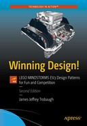 Cover image for Winning Design!: LEGO MINDSTORMS EV3 Design Patterns for Fun and Competition, Second Edition
