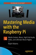 Cover image for Mastering Media with the Raspberry Pi: Media Centers, Music, High End Audio, Video, and Ultimate Movie Nights